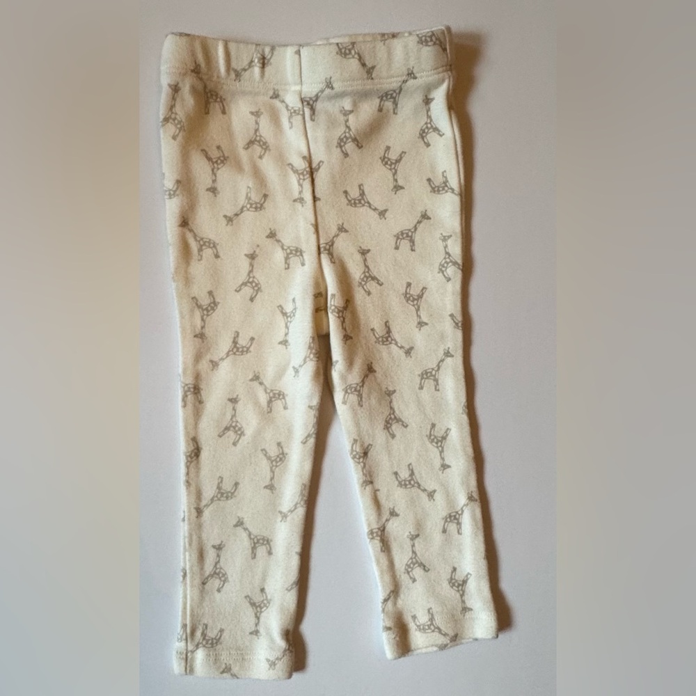 Mud Pie Giraffe Print Pants 6-9M EUC Minor Flaw